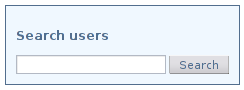 User search form