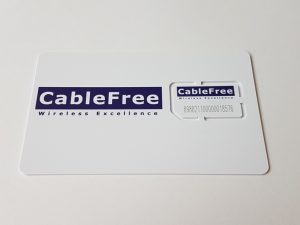 CableFree SIM card for LTE