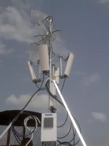 Quad P2P and P2MP Radio Base Site WISP installation