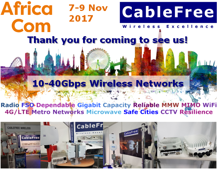 CableFree AfricaCom 2017 Wireless