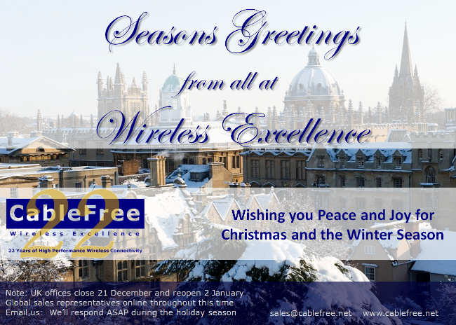 Seasons Greetings from Wireless Excellence