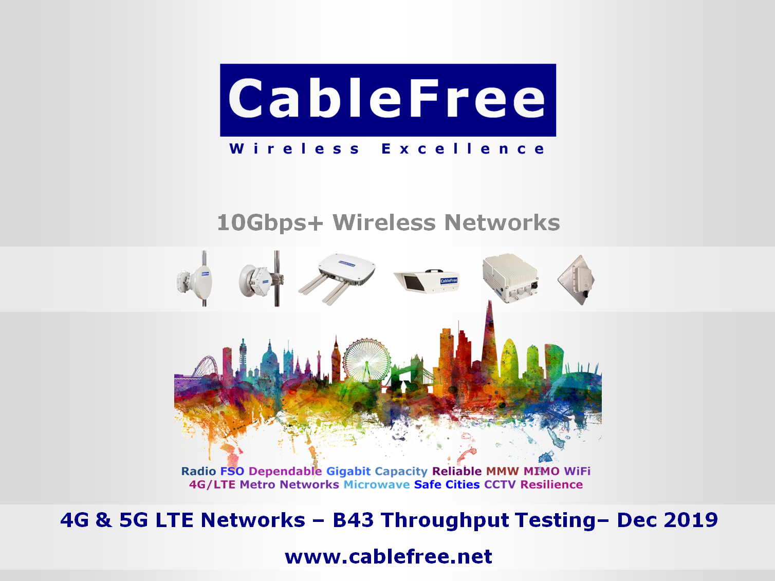 CableFree LTE Performance Tests in Band 43 - CableFree