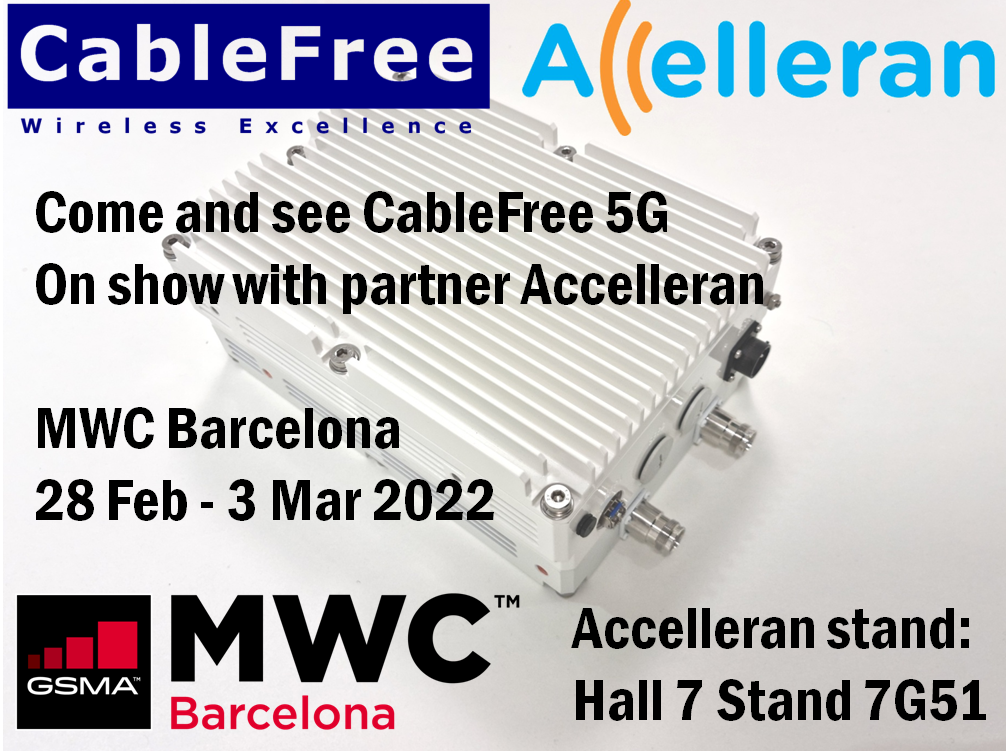 CableFree at MWC Barcelona with Accelleran
